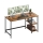 Bureau SOLEA 140x60 cm bruin/zwart
