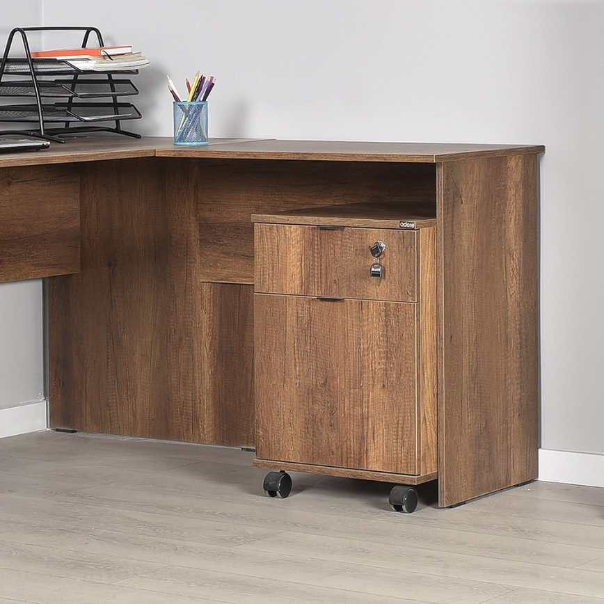 Bureauladeblok 61x41 cm bruin