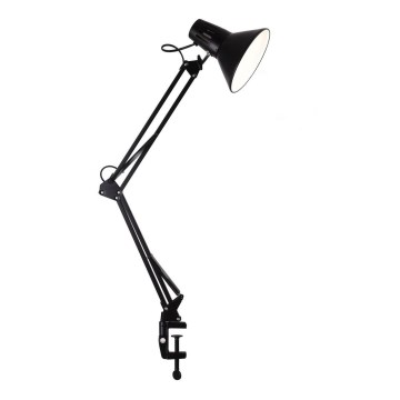 Bureaulamp met klem WORKER 1xE27/10W/230V zwart