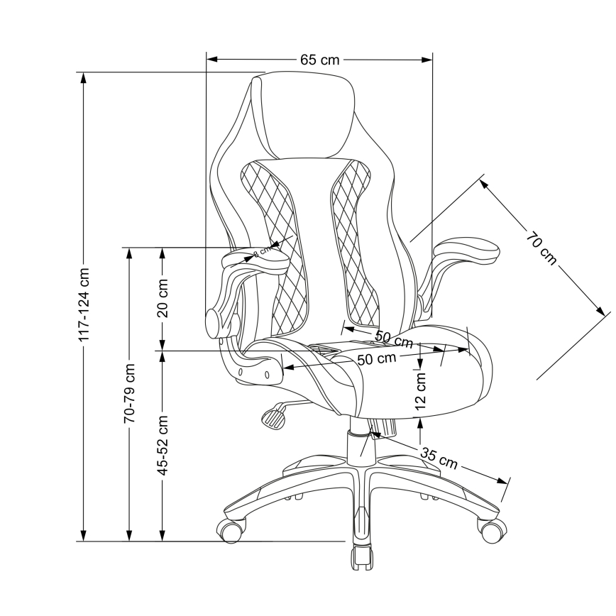 Bureaustoel HAME zwart/grijs