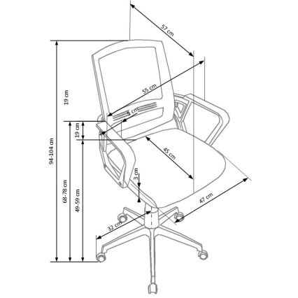 Bureaustoel RIMAQ wit