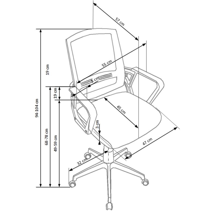 Bureaustoel RIMAQ wit