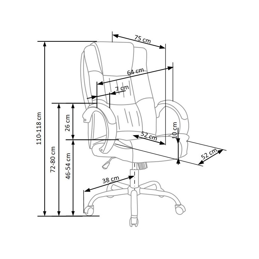 Bureaustoel SELO zwart