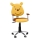 Bureaustoel TEDDY bruin/geel