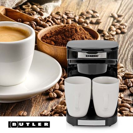 Butler - Koffiezetapparaat voor 2 kopjes 450W/230V zwart