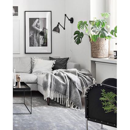ByRydens - Dimbare wandlamp BAZAAR 1xE27/5W/230V zwart