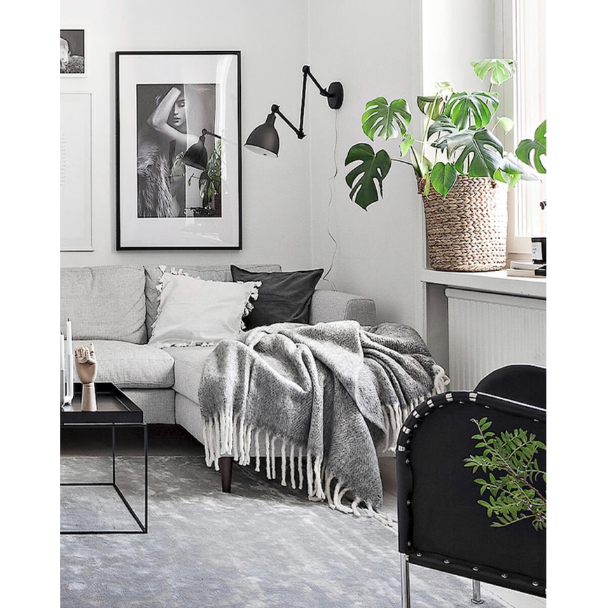 ByRydens - Dimbare wandlamp BAZAAR 1xE27/5W/230V zwart