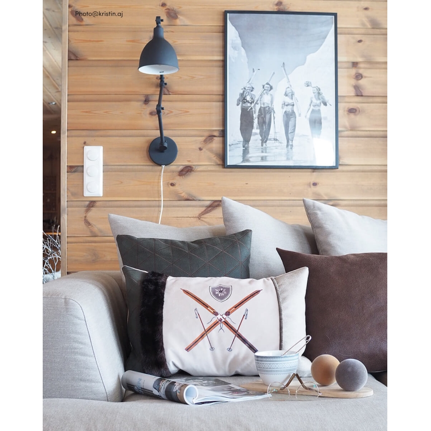 ByRydens - Dimbare wandlamp BAZAAR 1xE27/5W/230V zwart