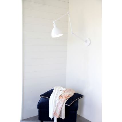 ByRydens - Dimbare wandlamp BAZAAR 1xE27/5W/230V wit