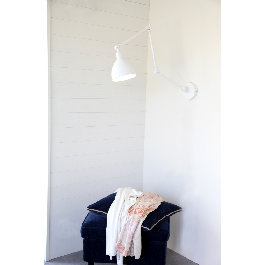 ByRydens - Dimbare wandlamp BAZAAR 1xE27/5W/230V wit