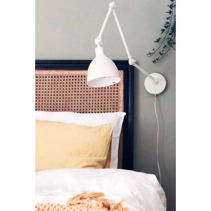 ByRydens - Dimbare wandlamp BAZAAR 1xE27/5W/230V wit