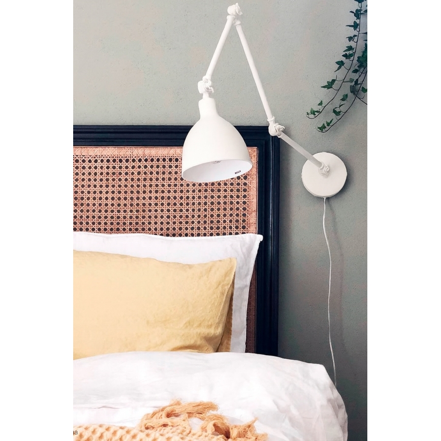 ByRydens - Dimbare wandlamp BAZAAR 1xE27/5W/230V wit