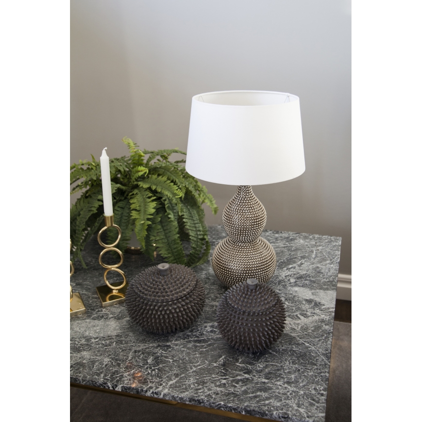 ByRydens - Tafellamp LOFTY 1xE27/5W/230V wit/zilver