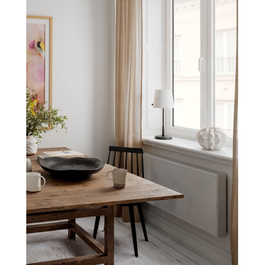 ByRydens - Tafellamp LUMI 1xE27/8W/230V wit/zwart 48,5 cm