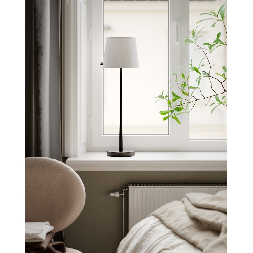ByRydens - Tafellamp LUMI 1xE27/8W/230V wit/zwart 68,5 cm