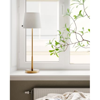 ByRydens - Tafellamp LUMI 1xE27/8W/230V wit/goud 68,5 cm