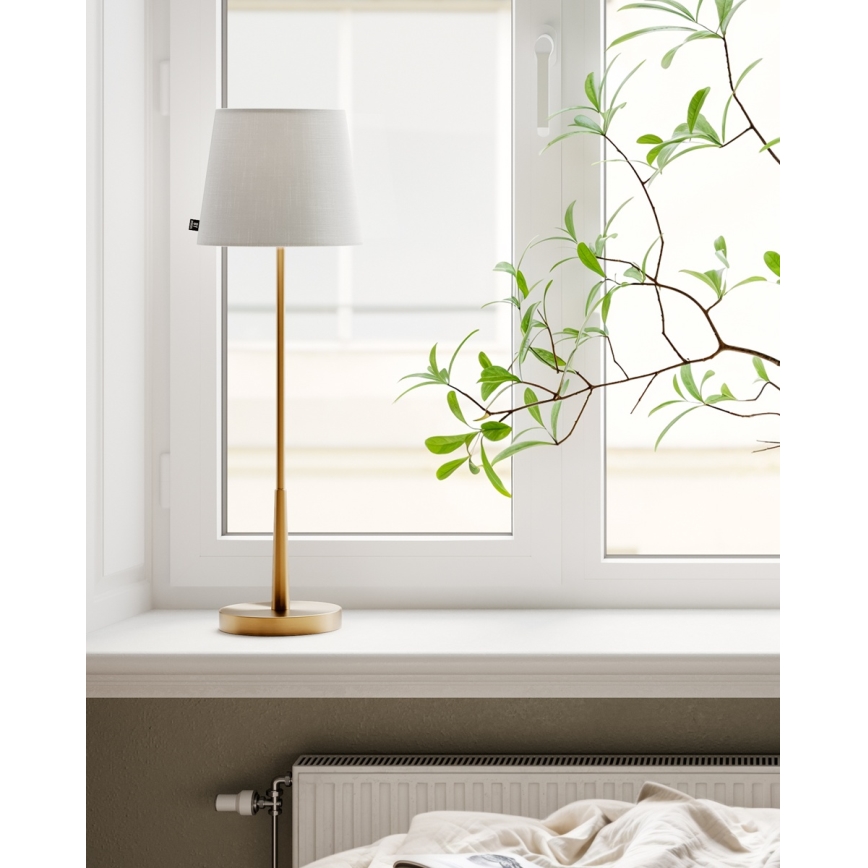ByRydens - Tafellamp LUMI 1xE27/8W/230V wit/goud 68,5 cm