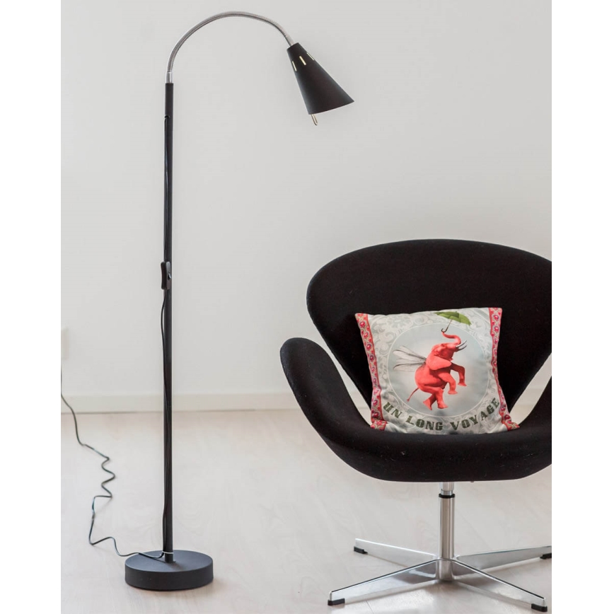 ByRydens - Vloerlamp BEST 1xE14/5W/230V zwart