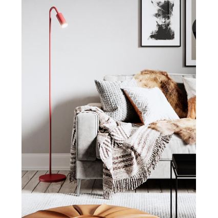 ByRydens - Vloerlamp CURVE 1xGU10/7W/230V rood