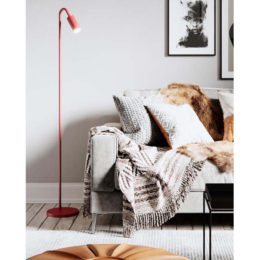 ByRydens - Vloerlamp CURVE 1xGU10/7W/230V rood