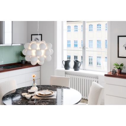 ByRydens - Hanglamp aan een koord GROSS 8xG9/4W/230V wit diameter 50 cm