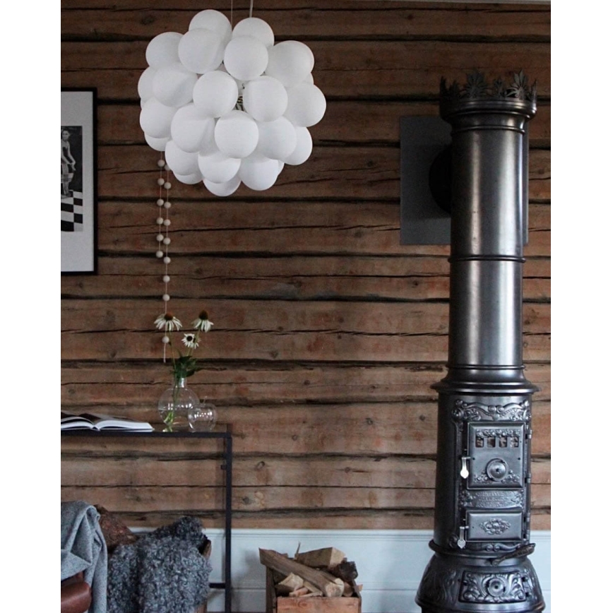 ByRydens - Hanglamp aan een koord GROSS 8xG9/4W/230V wit diameter 50 cm