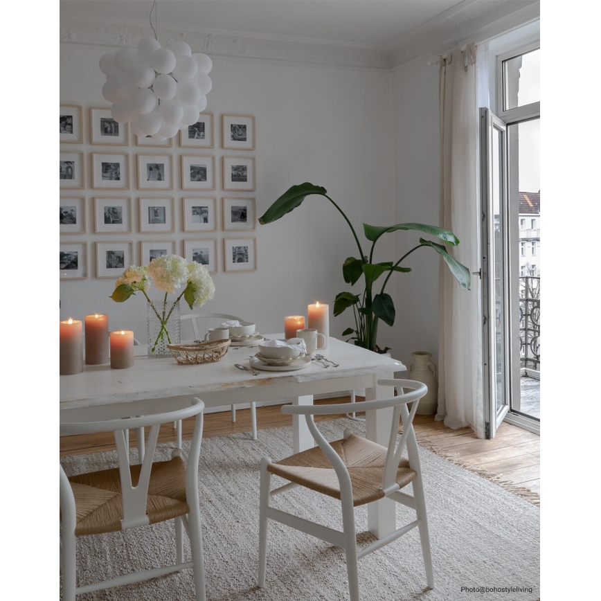 ByRydens - Hanglamp aan een koord GROSS 8xG9/4W/230V wit diameter 50 cm