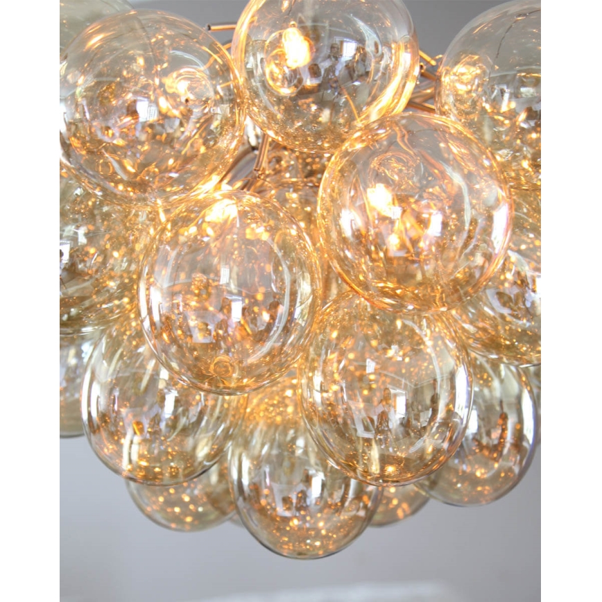 ByRydens - Hanglamp aan een koord GROSS 8xG9/4W/230V gerookt/bruin diameter 50 cm