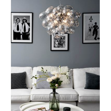 ByRydens - Hanglamp aan een koord GROSS 8xG9/4W/230V doorzichtig diameter 50 cm