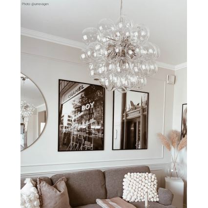 ByRydens - Hanglamp aan een koord GROSS 8xG9/4W/230V doorzichtig diameter 50 cm