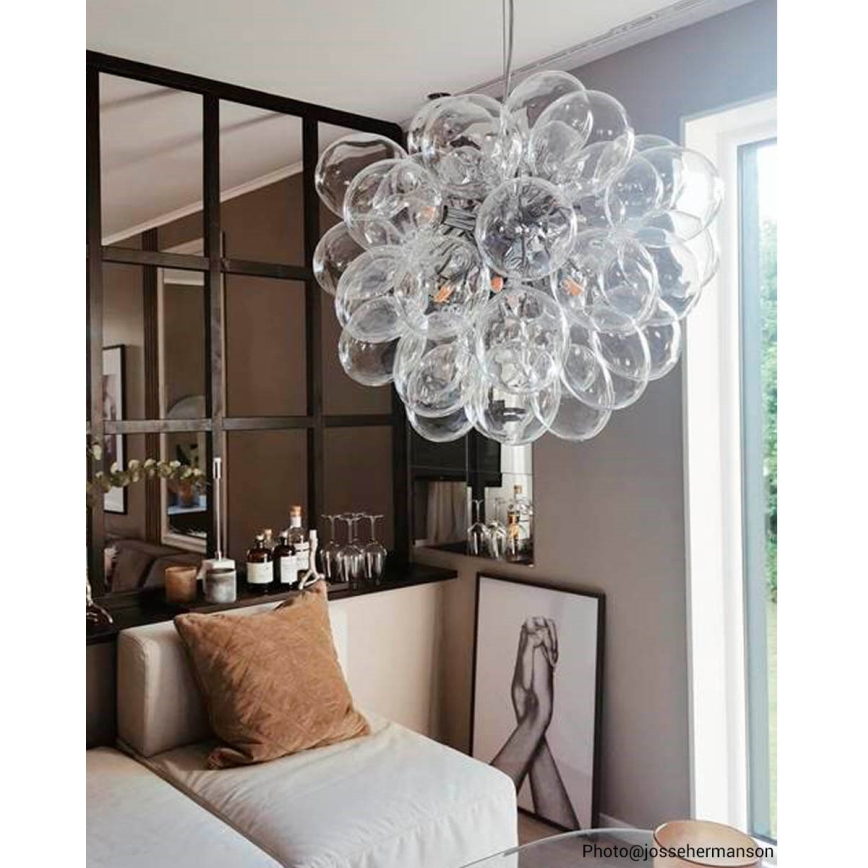 ByRydens - Hanglamp aan een koord GROSS 8xG9/4W/230V doorzichtig diameter 50 cm