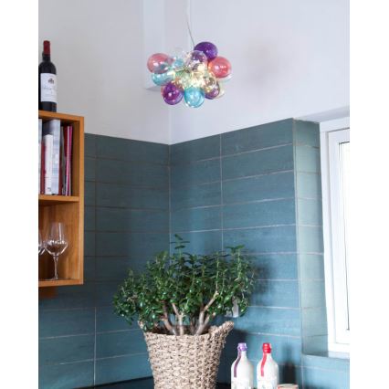 ByRydens - Hanglamp aan een koord GROSS 3xG9/5W/230V kleurrijk diameter 30 cm