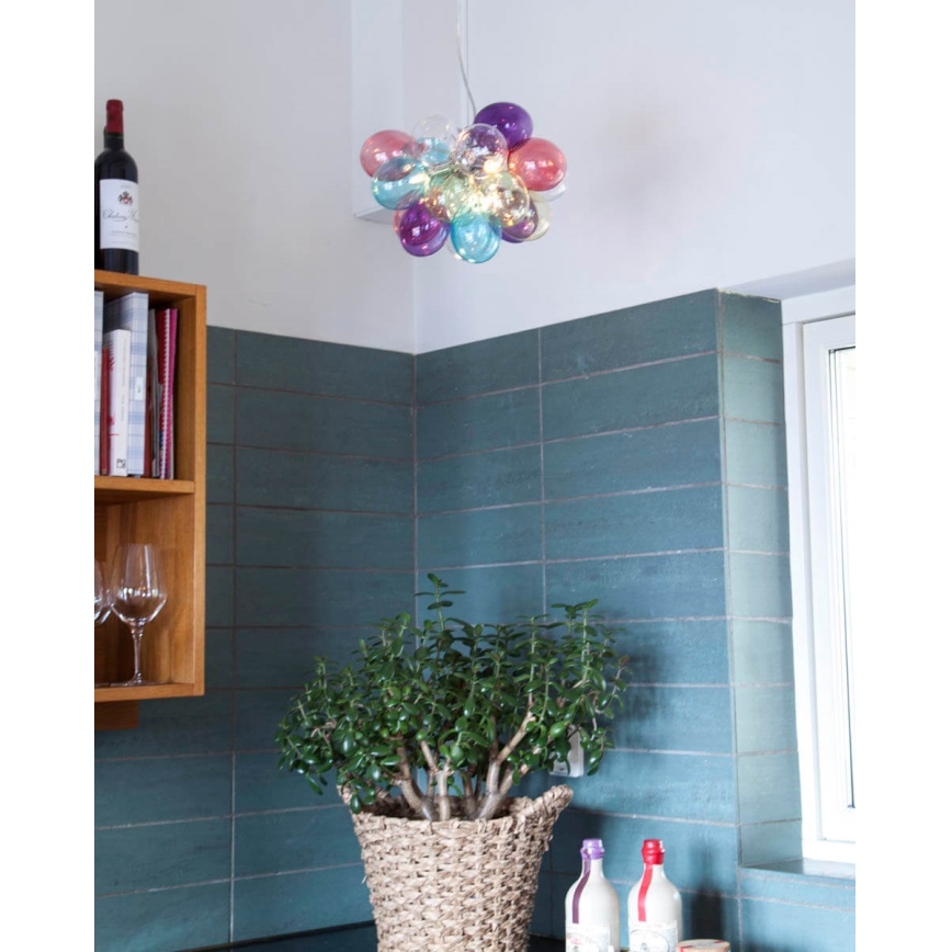 ByRydens - Hanglamp aan een koord GROSS 3xG9/5W/230V kleurrijk diameter 30 cm
