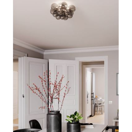 ByRydens - Plafondlamp GRANDE 3xG9/4W/230V gerookt/zwart diameter 30 cm