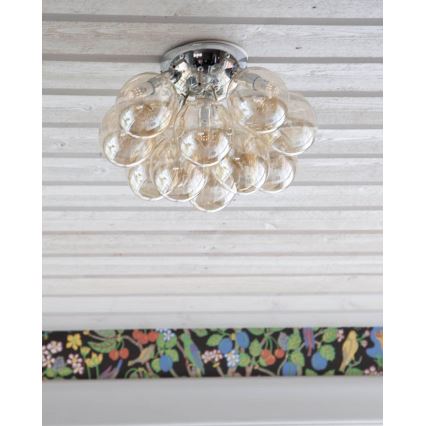 ByRydens - Plafondlamp GRANDE 3xG9/4W/230V gerookt/bruin diameter 30 cm