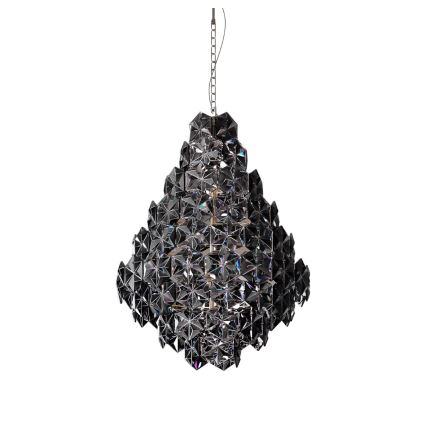 ByRydens - Hanglamp aan een ketting MONARQUE GRANDE 11xE14/5W/230V zwart diameter 58 cm