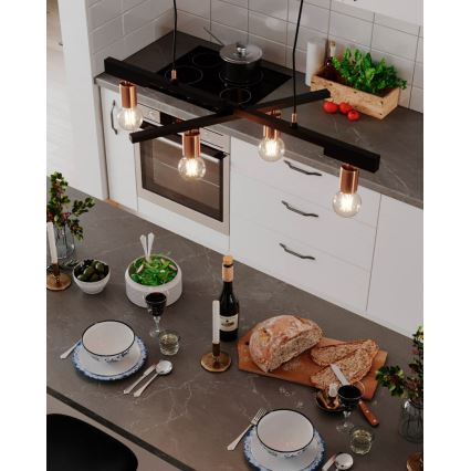 ByRydens - Hanglamp aan kabel ZEONA 4xE27/5W/230V