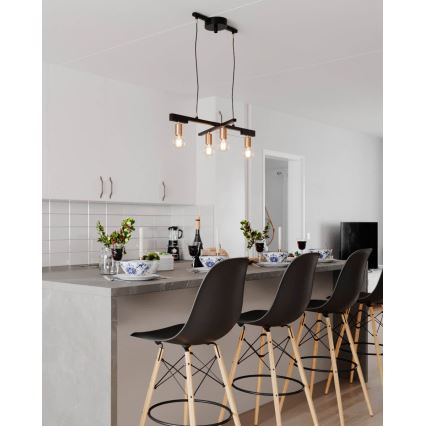ByRydens - Hanglamp aan kabel ZEONA 4xE27/5W/230V