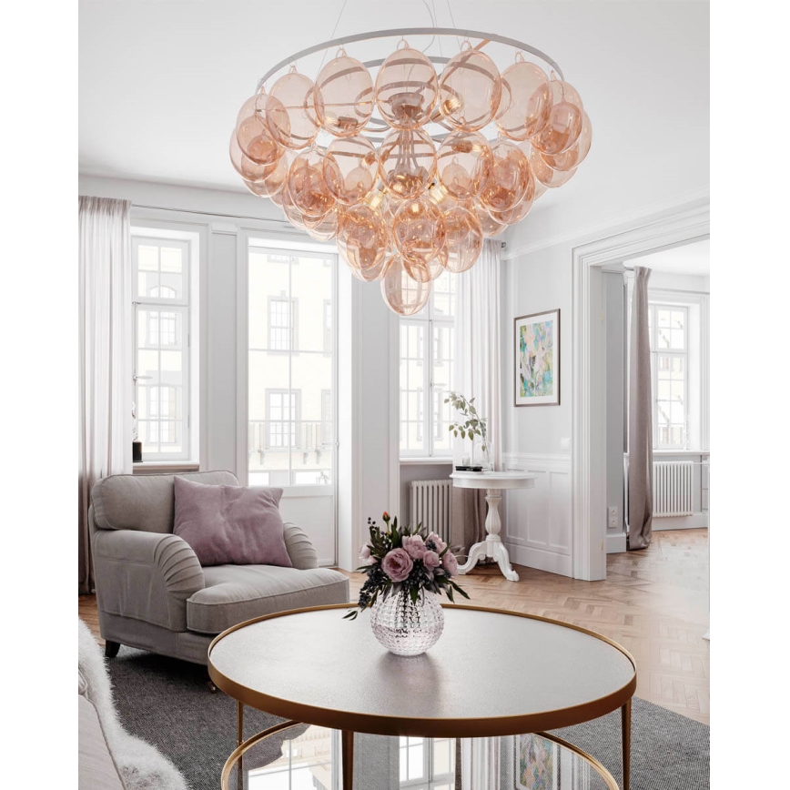 ByRydens - Kroonluchter aan kabel GROSS GIANT 8xE27/8W/230V