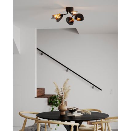 ByRydens - Bevestigde hanglamp TURNO 6xG9/4W/230V goud/zwart