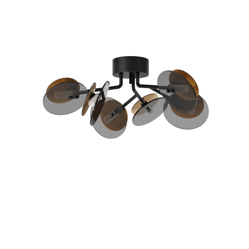 ByRydens - Bevestigde hanglamp TURNO 6xG9/4W/230V goud/zwart