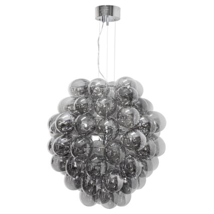 ByRydens - Hanglamp aan kabel DELUXE 4xE14/5W/230V grijs/rookglas