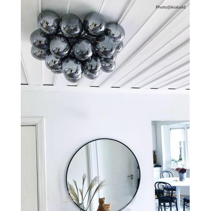 ByRydens - Plafondlamp GROSS 6xG9/5W/230V gerookt/zwart diameter 50 cm