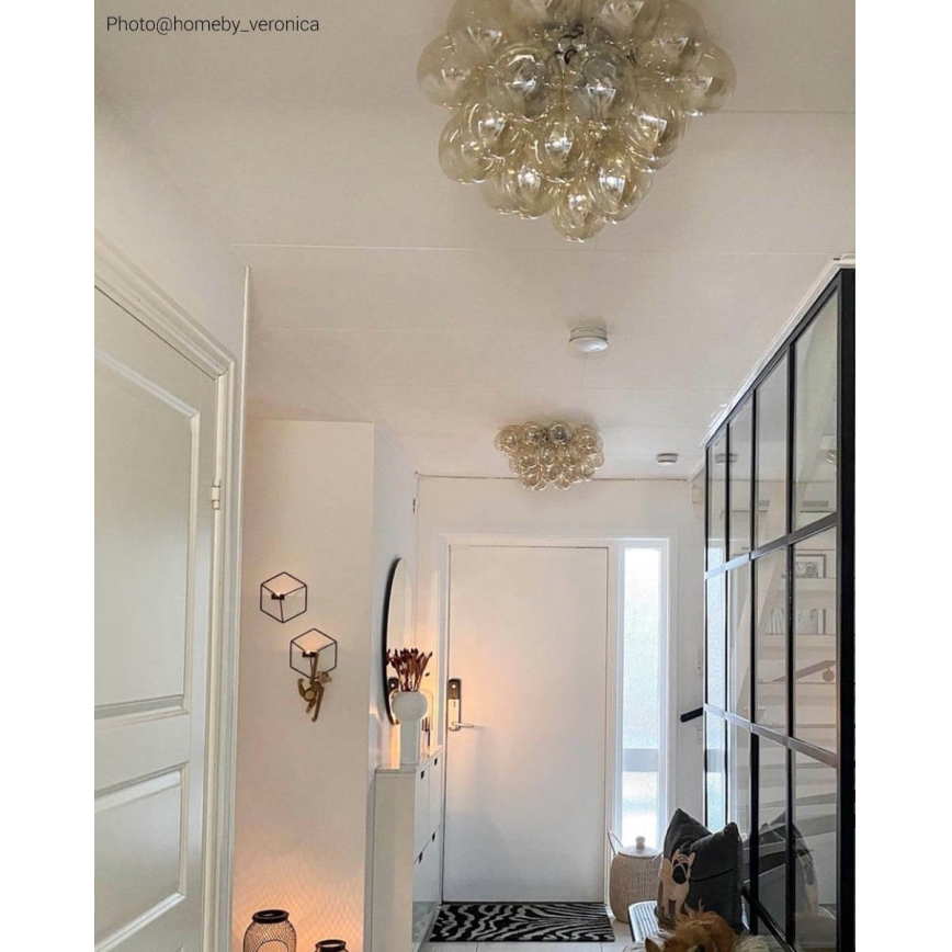 ByRydens - Plafondlamp GROSS 6xG9/5W/230V gerookt/bruin diameter 50 cm