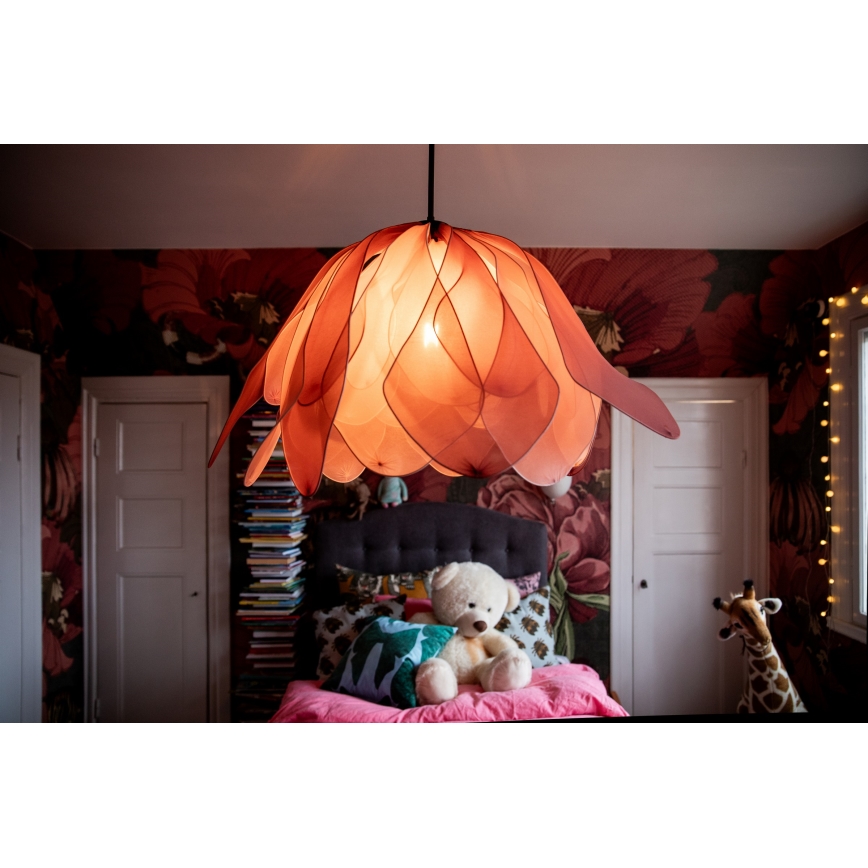 ByRydens - Hanglamp aan een koord LOU LOU 1xE27/5W/230V roze diameter 80 cm