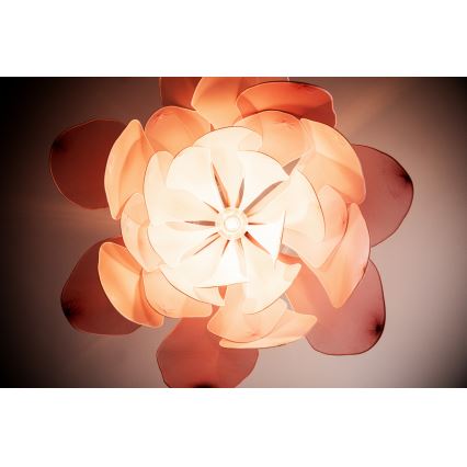 ByRydens - Hanglamp aan een koord LOU LOU 1xE27/5W/230V roze diameter 80 cm