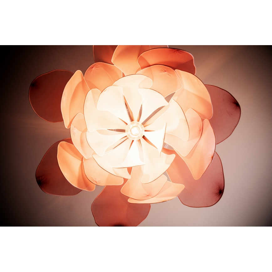 ByRydens - Hanglamp aan een koord LOU LOU 1xE27/5W/230V roze diameter 80 cm