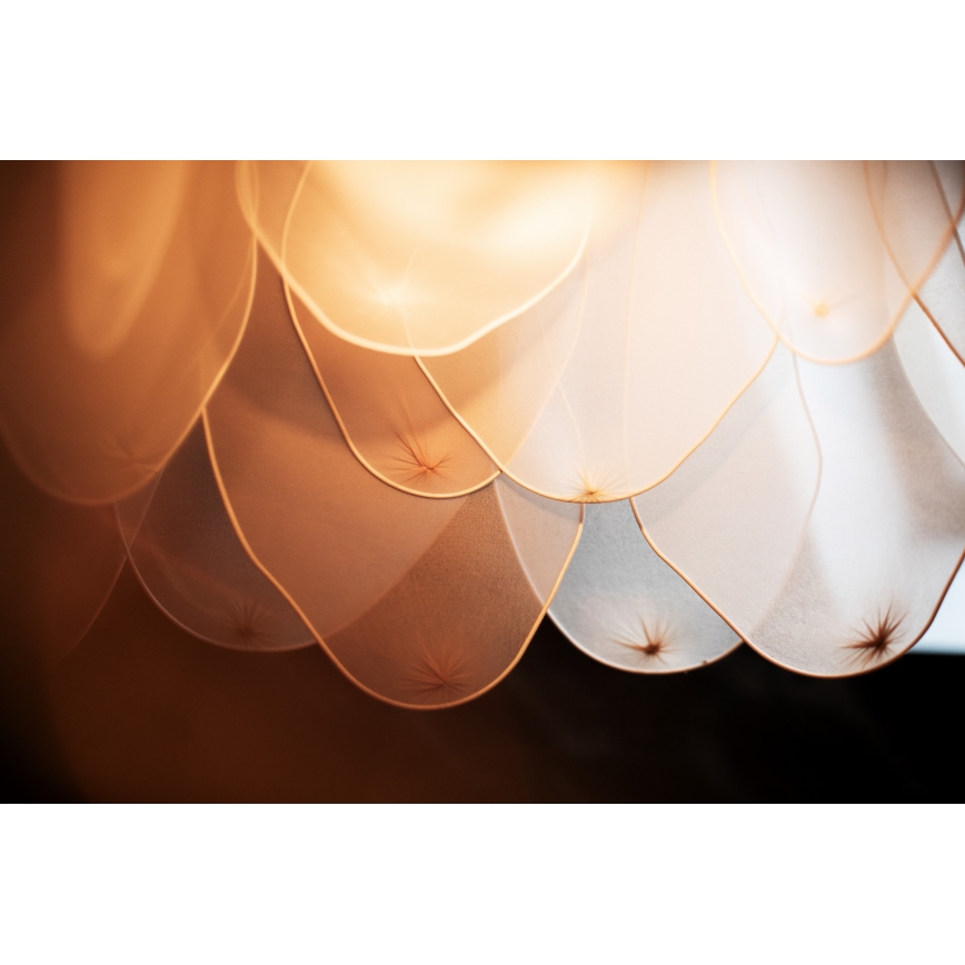 ByRydens - Hanglamp aan een koord LOU LOU 1xE27/5W/230V beige diameter 80 cm