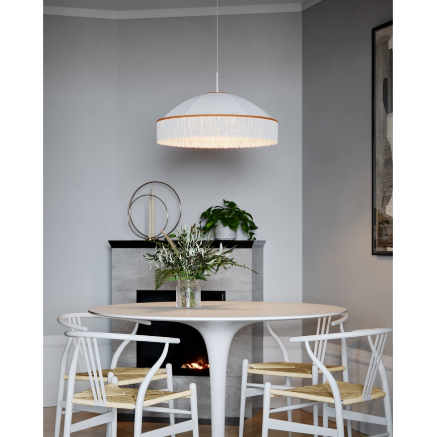 ByRydens - Hanglamp met snoer FRANCIS 1xE27/5W/230V crème