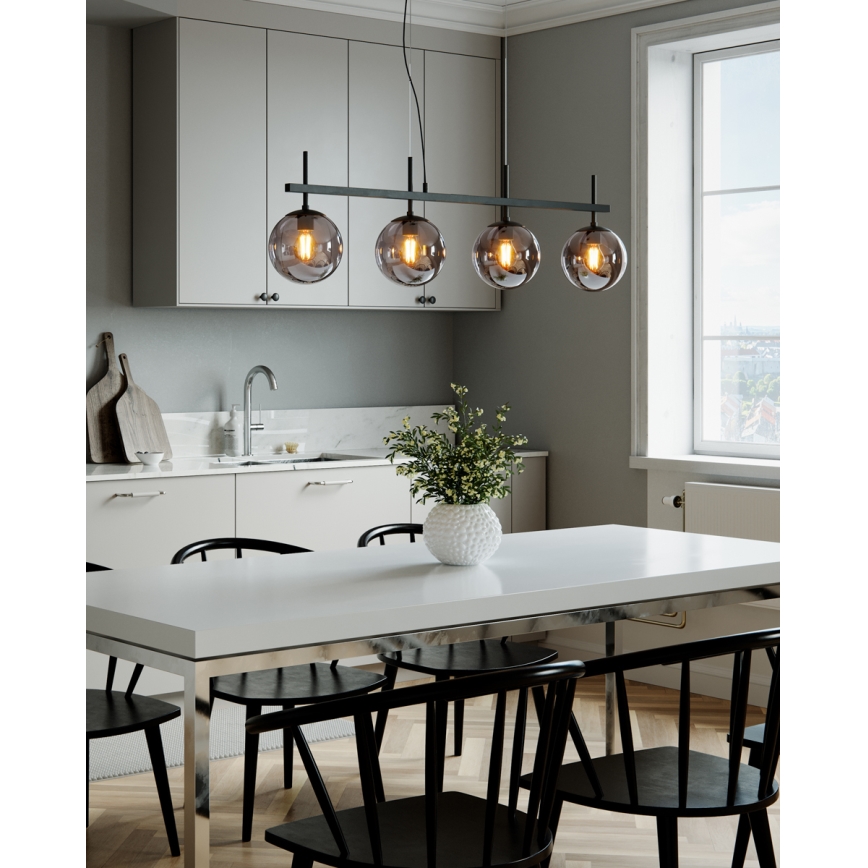ByRydens - Hanglamp met kabel BOYLE 4xE27/8W/230V